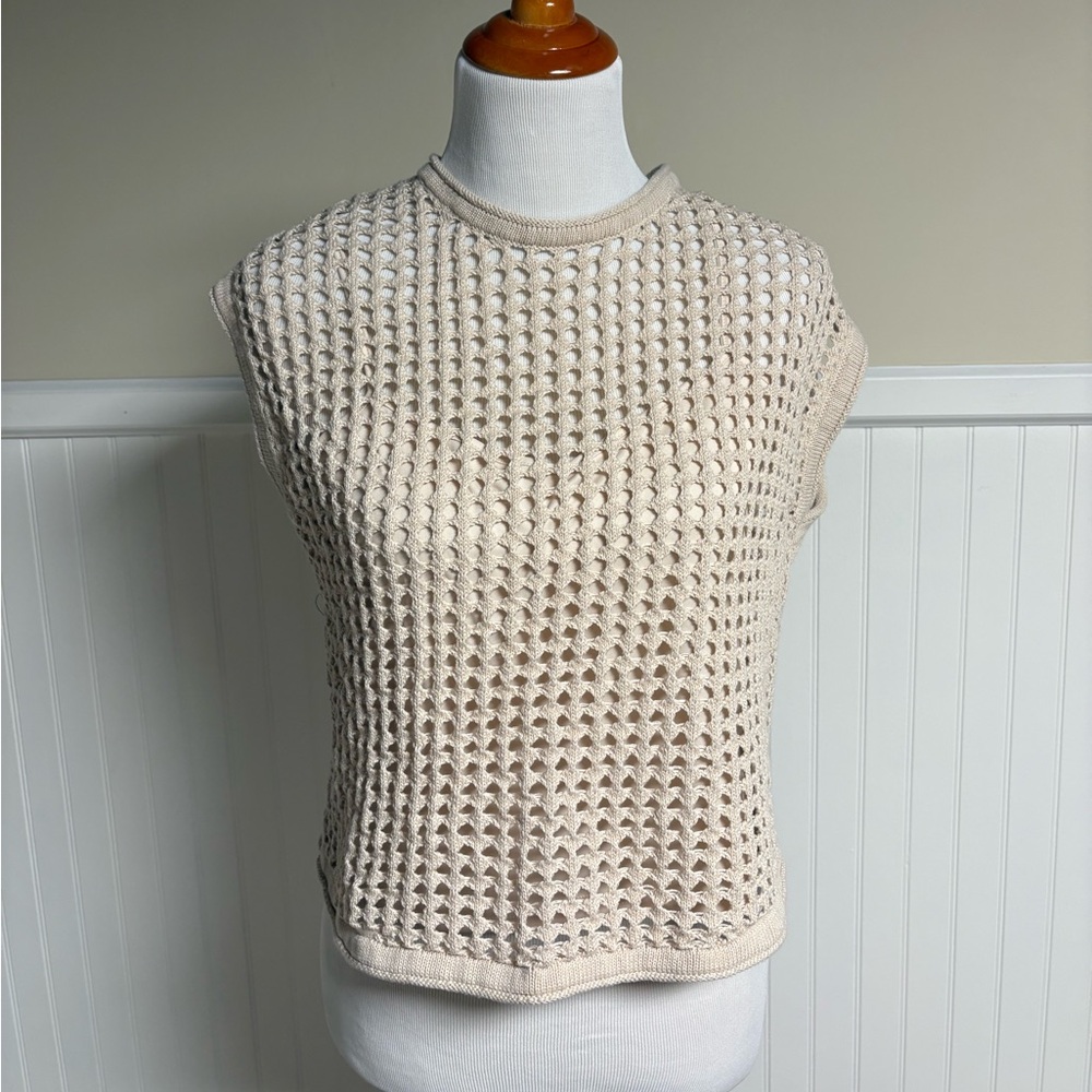 Steve Madden Cream Knit Sweater